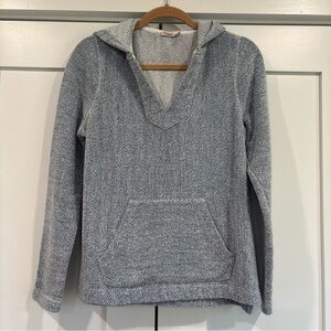 Faherty Womens Whitewater Seabrook Hoodie  Size Small Blue